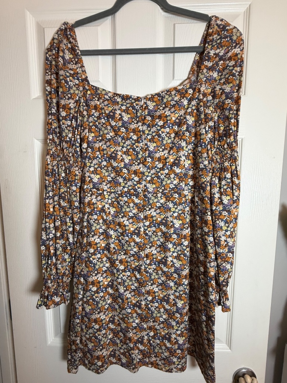 Bardot NWT Clarissa Floral Puff Sleeve Mini Dress US 8 L